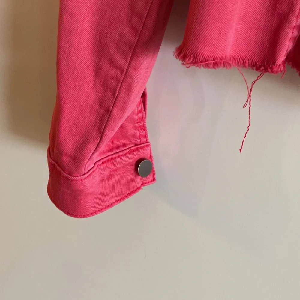 Kut from the Kloth Pink Jacket with Floral Lining - Picture 5 of 12